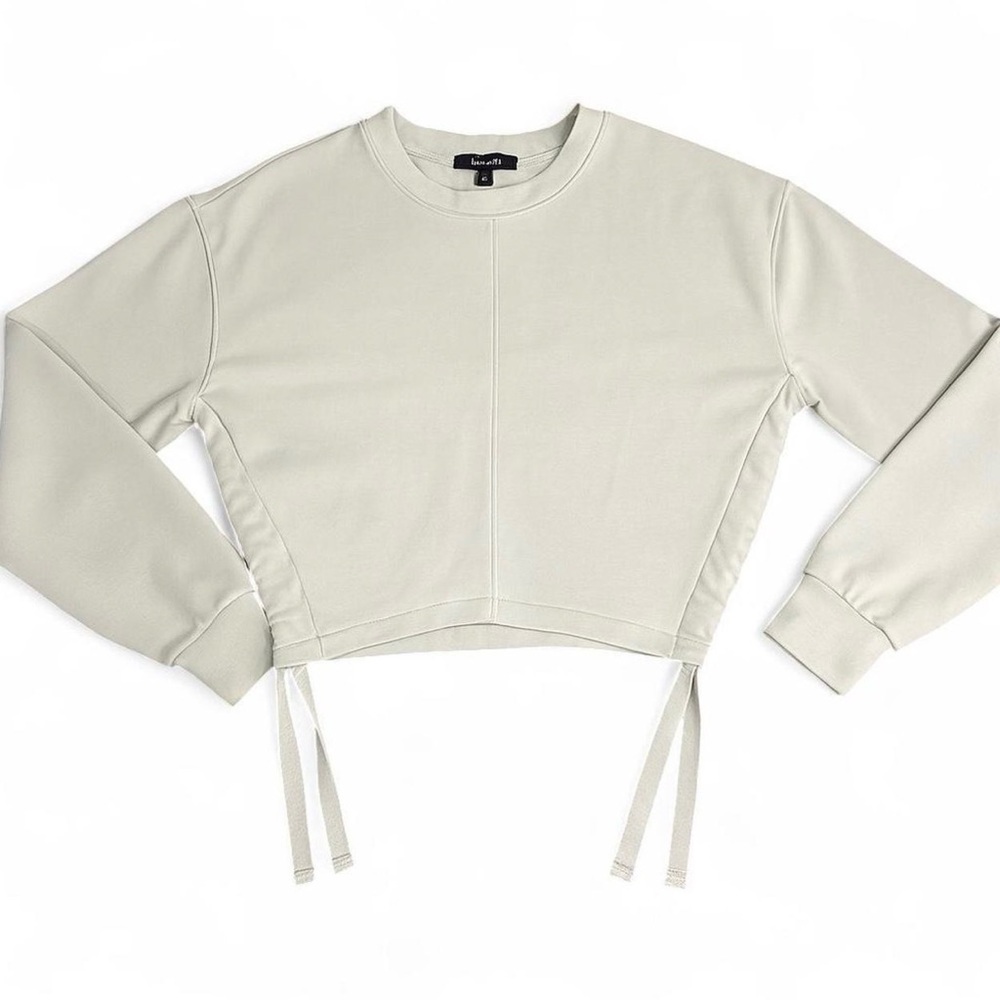 All Saints cream color Cropped Sweatshirt size X-small